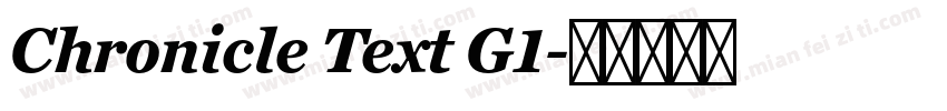 Chronicle Text G1字体转换